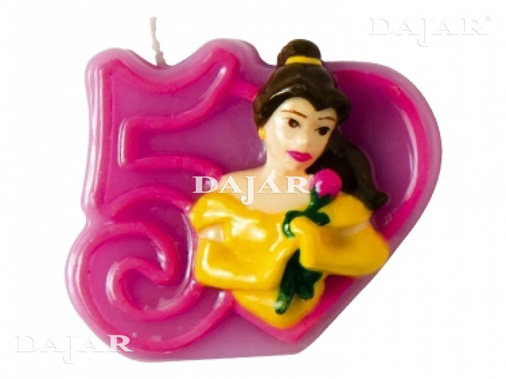 Gimtadienio žvakė 5 princesės DISNEY