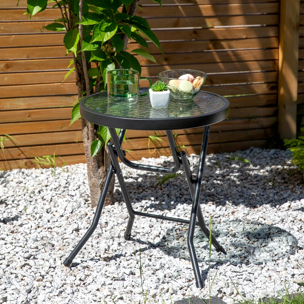 Henri antracito sulankstomas sodo stalas PATIO