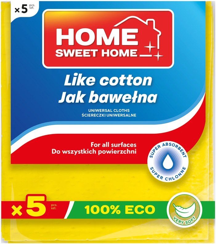 Home Sweet Home Like Cotton valymo šluostė 5 vnt. NAMAI MALTI NAMAI