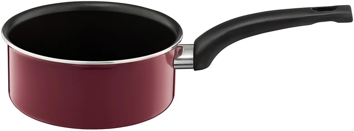 Emalia Olkusz PUODAS 16CM SU RANKEN BORDO 29406