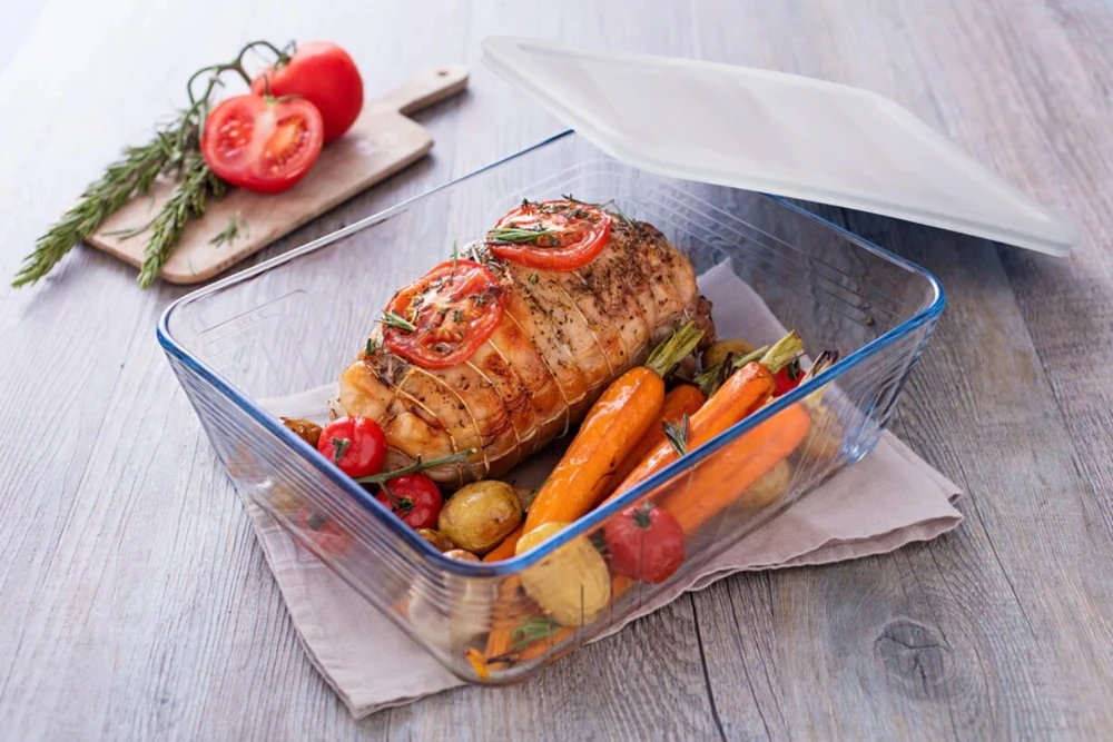 Karščiui atsparus stiklinis indas „PYREX Cook & Freeze“ 36741 | 25x19x8 cm, 2.6 l