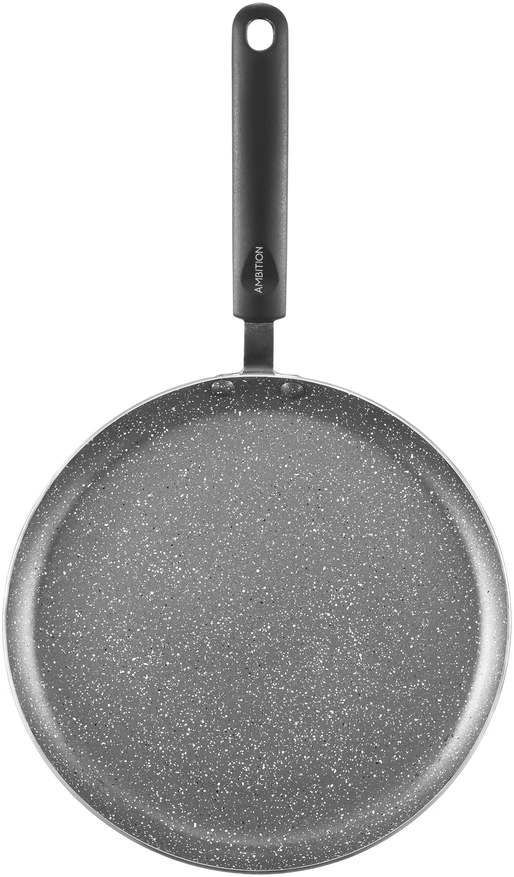 Keptuvė blynams su powłoką Qualum Basic Stone Edition Pedra 25 cm AMBITION
