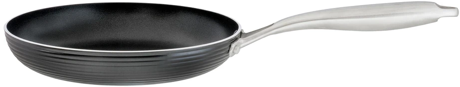 Keptuvė su „Qualum Basic Ribs“ danga, 24 cm, AMBITION
