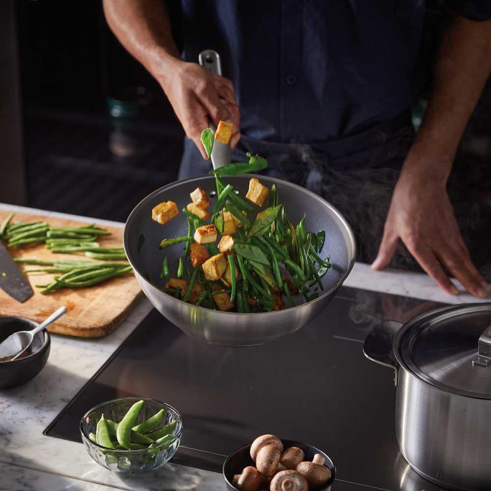 Fiskars All Steel keptuvė wok 28cm