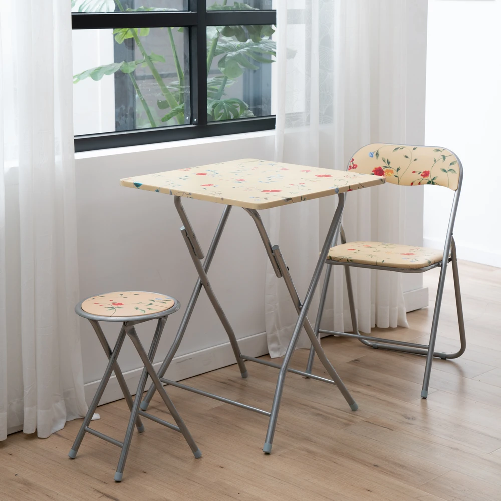 Lauko baldų komplektas Flower Ecru PATIO kempingo baldų komplektas