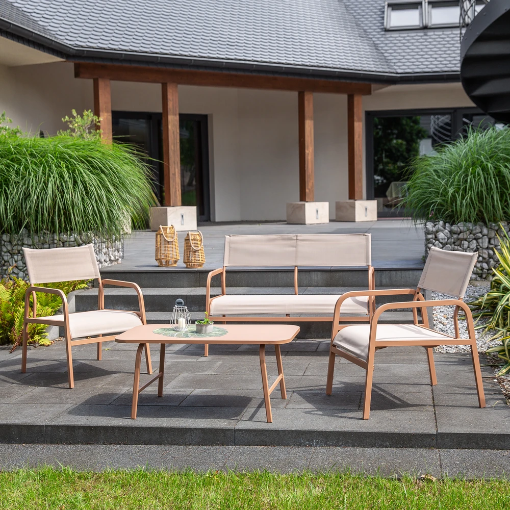 Lauko baldų komplektas Marseille caramel PATIO sodo baldų komplektas