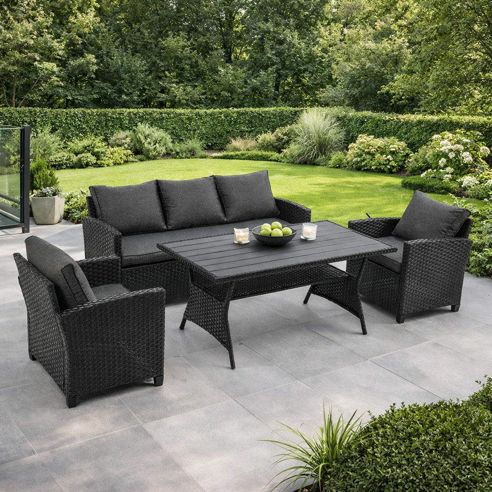 Lauko baldų komplektas „Micheline PATIO“ technoratano sodo baldų komplektas