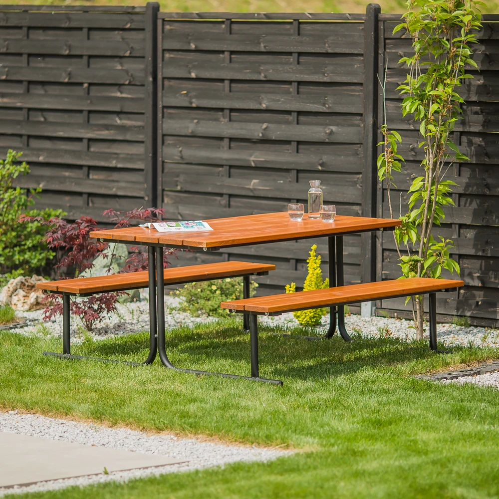 Lauko baldų komplektas Pikniko stalas 172 x 150 x 73 cm PATIO
