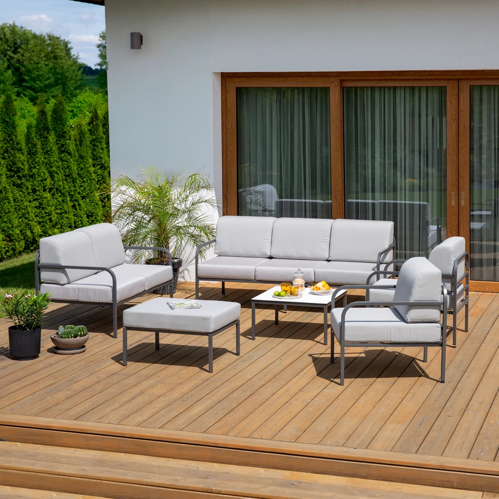 Lauko baldų komplektas Sodo baldų komplektas Agat D042-16DW PATIO