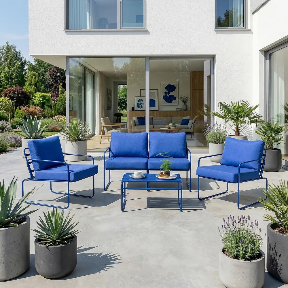 Lauko baldų komplektas Sodo baldų komplektas Nefryt D042-61DW PATIO