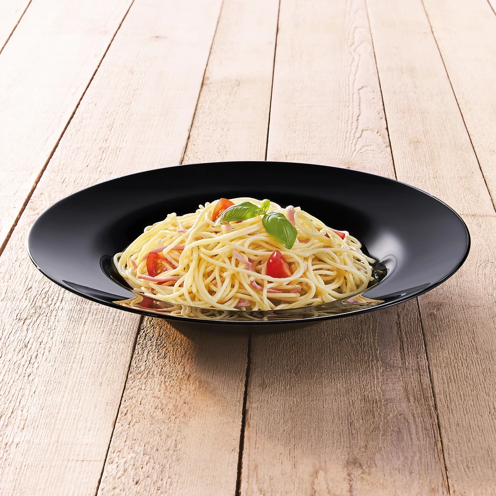 Lėkštė Pasta Friends Time juoda 28,5 cm LUMINARC