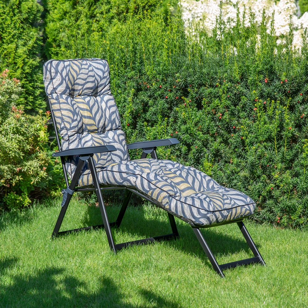 Lena Lounger Juodas Edition G050-06IB PATIO Šezlongas