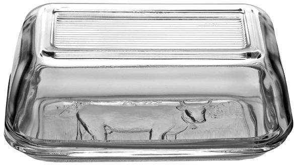 Stiklinė sviesto indelis su raštu 17 x 10,5 cm LUMINARC