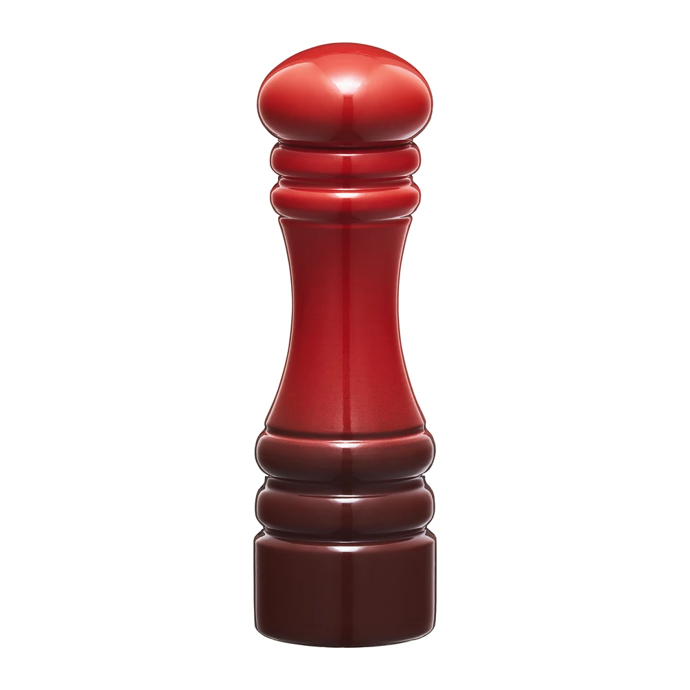 Medinė pipirų ir druskos malūnėlis 17 cm Chess Pro ombre red AMBITION