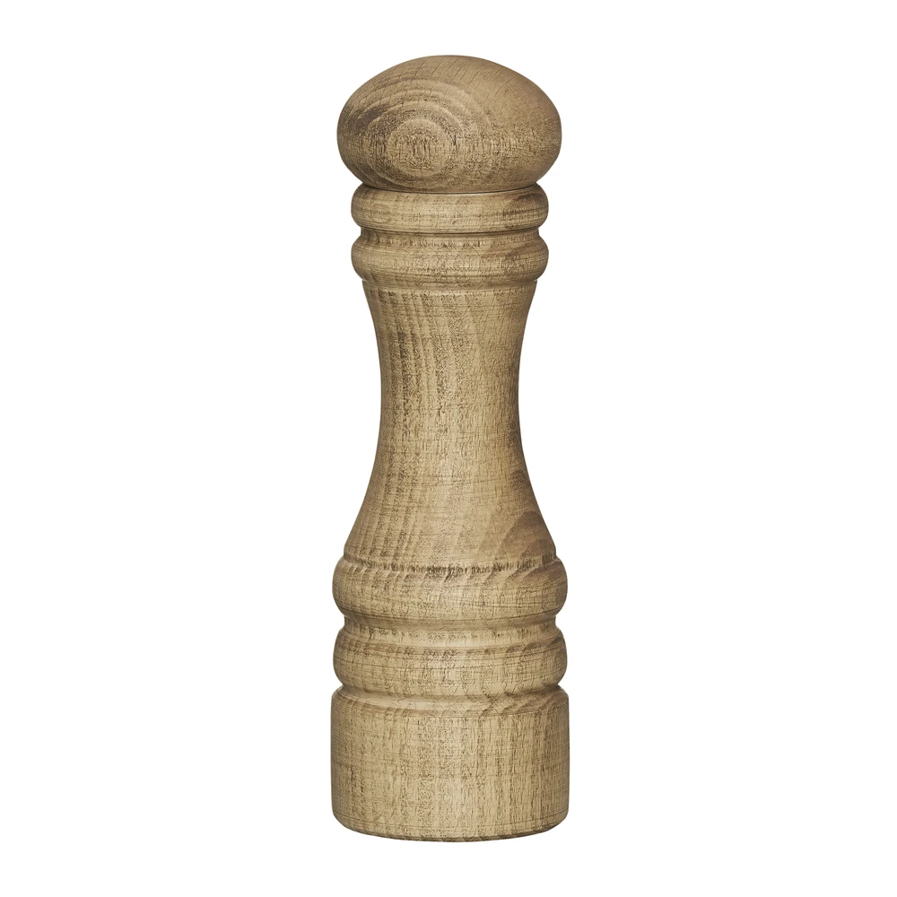 Medinė pipirų ir druskos malūnėlis 17 cm Chess Pro kaštonas AMBITION