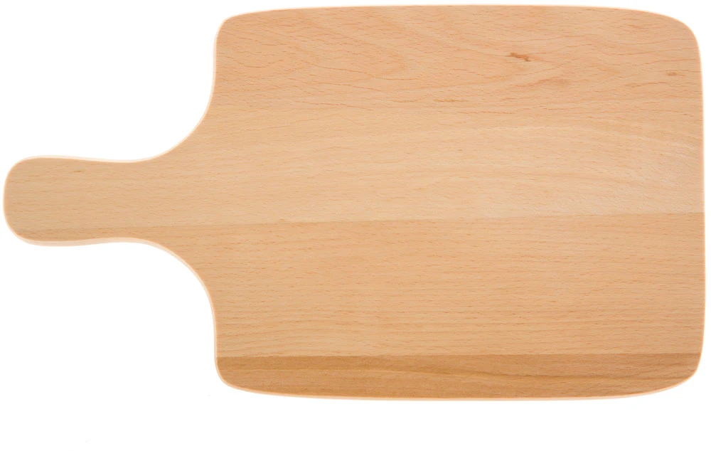 Medinė stačiakampė pjaustymo lentelė su rankena Woody 34 x 20 cm DOMOTTI
