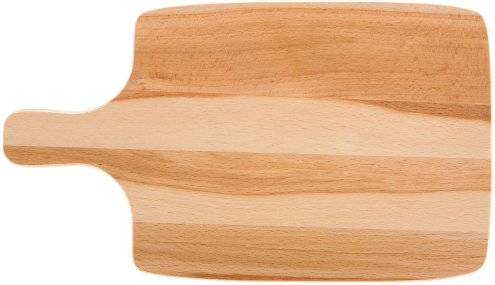 Medinė stačiakampė pjaustymo lentelė su rankena Woody 38 x 22 cm DOMOTTI