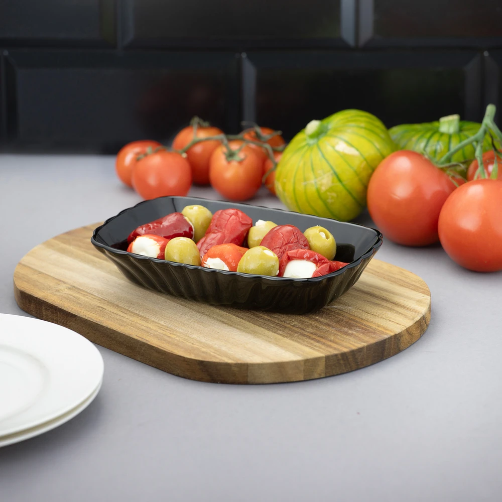 Mezze lėkštė 18 x 11,5 cm juoda PASABAHCE
