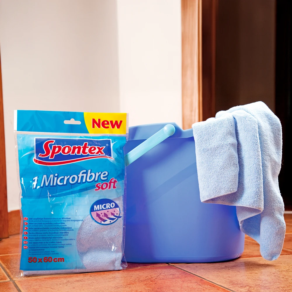 Mikropluošto grindų šluostė Spontex Soft, 1 vnt.