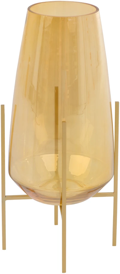 Myhome Lampion / Świecznik Gold 15 x 15 x 32,5 cm MANO NAMAI