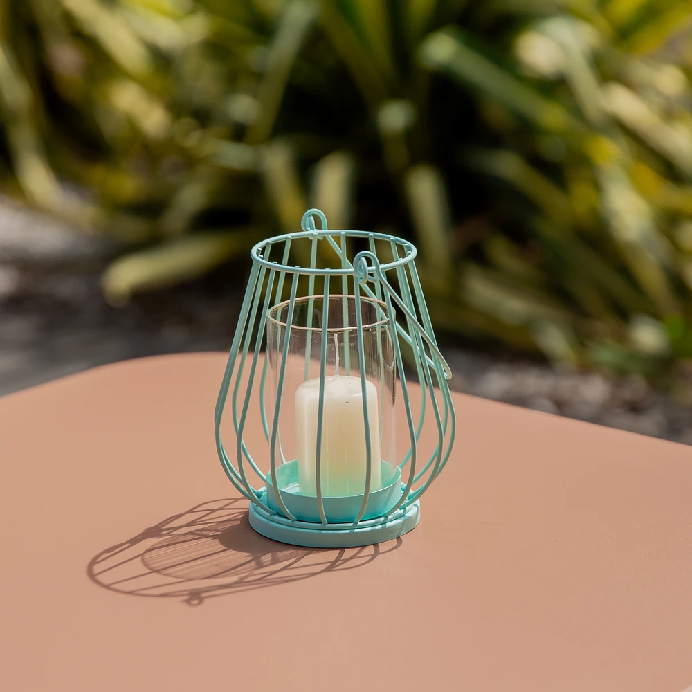 Myhome Lampion Wire Mint 11,2 x 11,2 x 13,5 cm MANO NAMAI