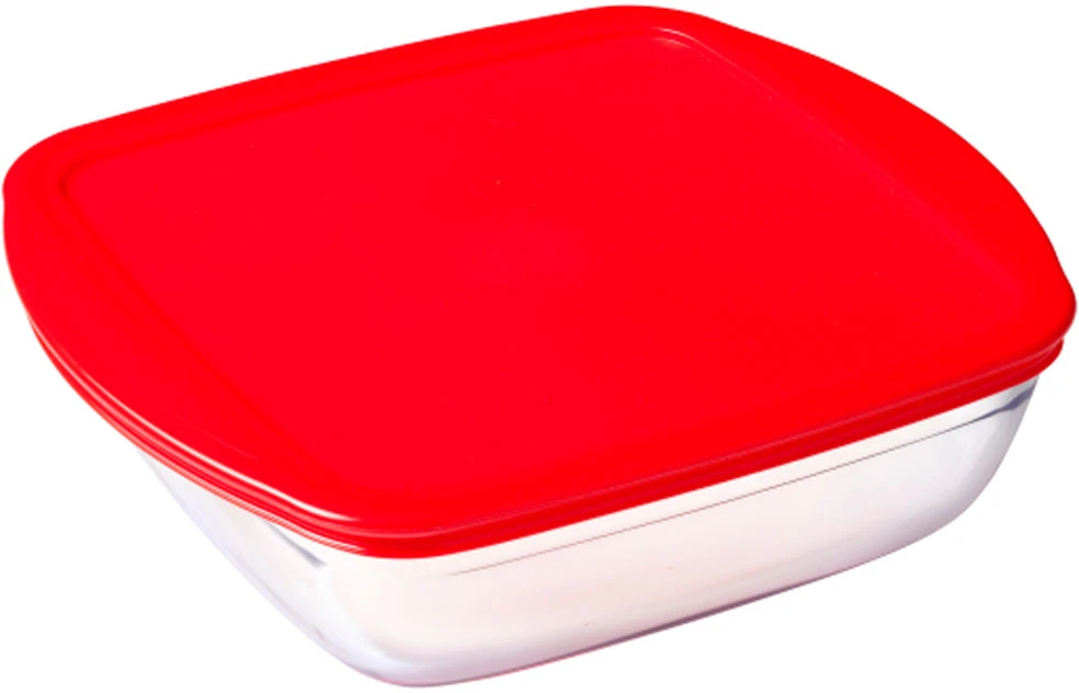 Orkaitei atsparus indas su plastikiniu dangčiu C'N'S 20 x 17 cm OCUISINE