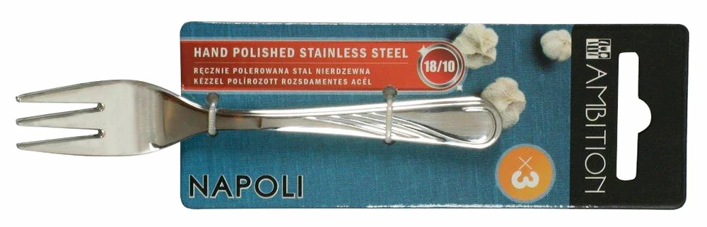 Napoli torto šakutė 3 vnt 13,5 cm AMBITION