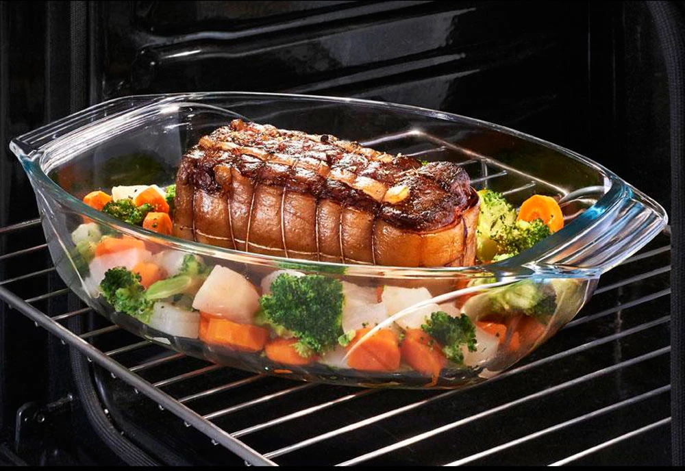Nenugalimas stačiakampis skrudintuvas 30 x 21 cm PYREX