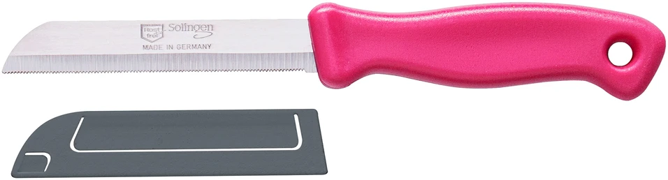 Dantytas peilis daržovėms ir vaisiams 9 cm SOLINGEN Spalvų mixas