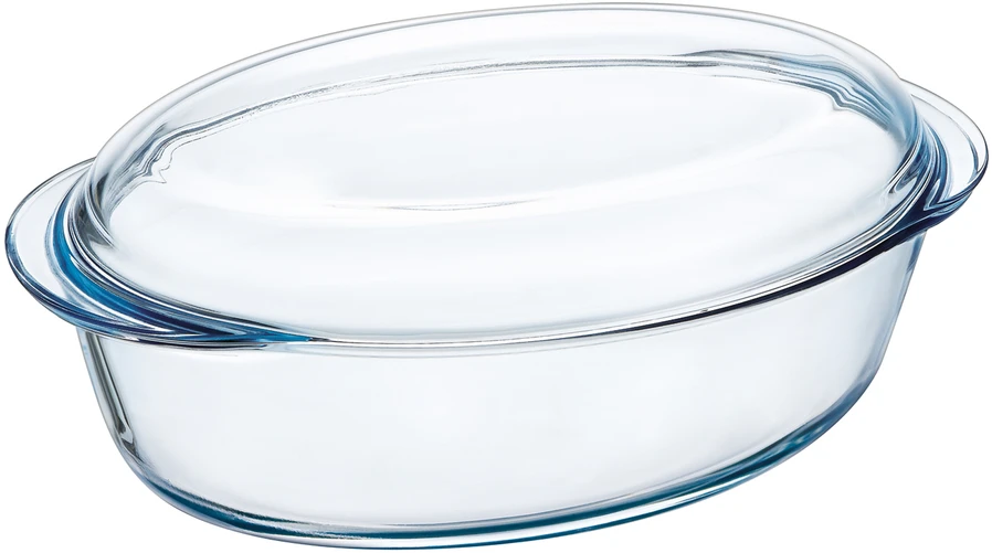 Orkaitei atsparus indas su dangčiu 4 l Slow Cook ovalus PYREX