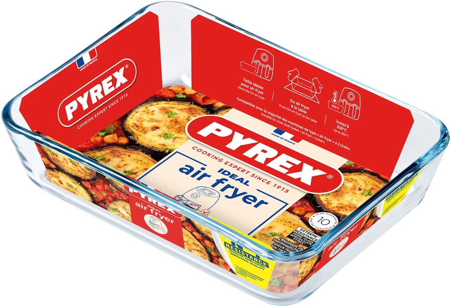 Oro keptuvė 0,8 l stačiakampė PYREX orkaitėje kepama keptuvė