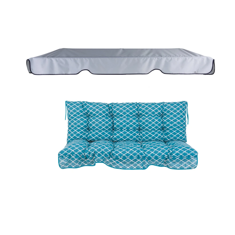 Pagalvėlės su stogeliu sūpynėms 150 cm Piemont H030-21PB PATIO