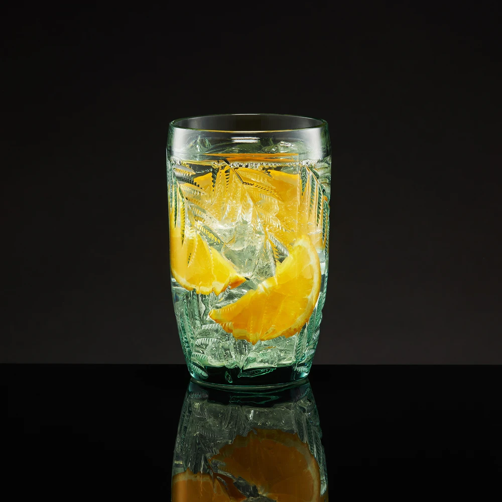 Palmės aukščio stiklas 360 ml žalias AMBITION