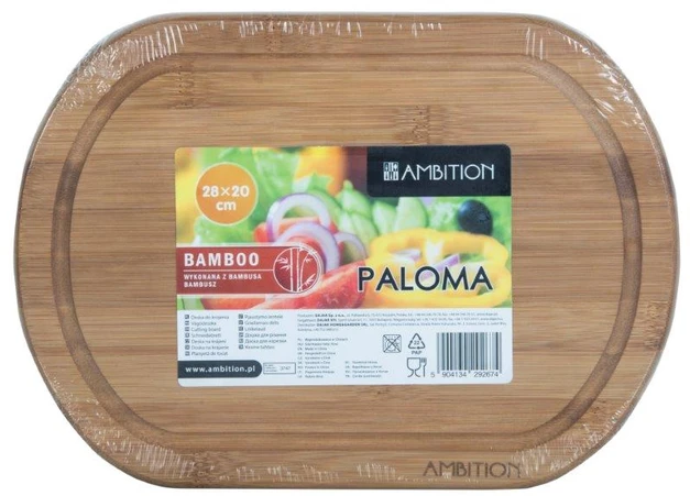 Dajar Paloma Bamboo pjaustymo lenta 28 x 20 x 1,6 cm AMBITION