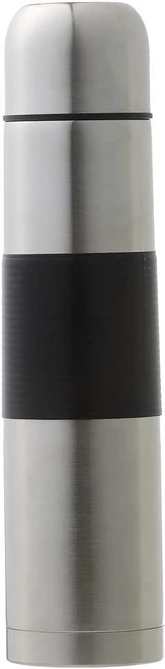 Paparčio nerūdijančio plieno termosas 1000 ml juodas AMBITION