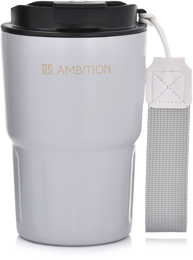 Paparčio termo puodelis 350 ml pilkas AMBITION