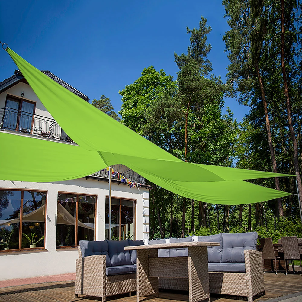 Pavėsinė burė 3,6 x 3,6 x 3,6 m UV50 + PA kalkių PATIO