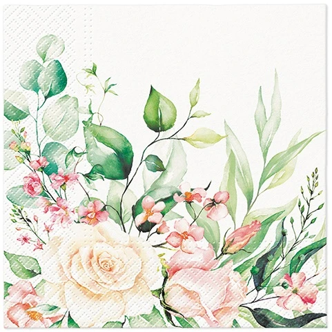 Paw Floral Moments popierinės servetėlės 33 x 33 cm 20 vnt