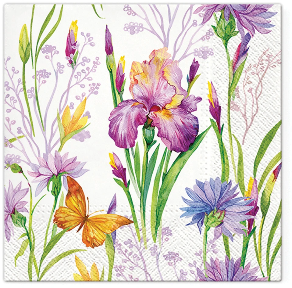 Paw Iris Butterfly servetėlės 33 x 33 cm 20 vnt