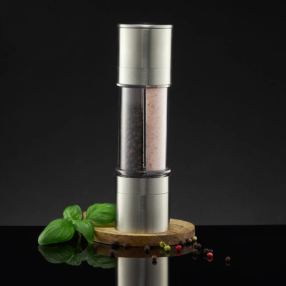 Pipirų malūnėlis i soli 18,5 cm Steel AMBITION