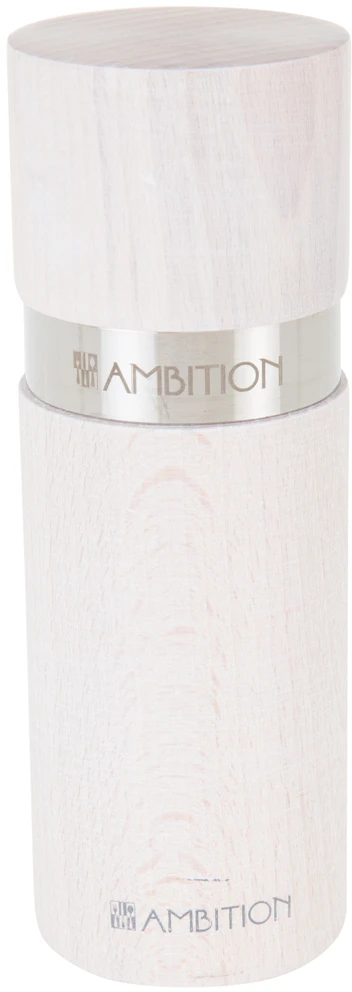 Pipirų malūnėlis i soli drewniany 15 cm balta ir-pilka Ring AMBITION