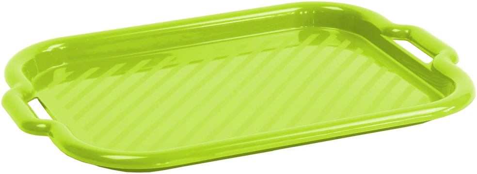 Plastikinis padėklas vidutinis Clever 46 x 33 x 3 cm žalias DOMOTTI
