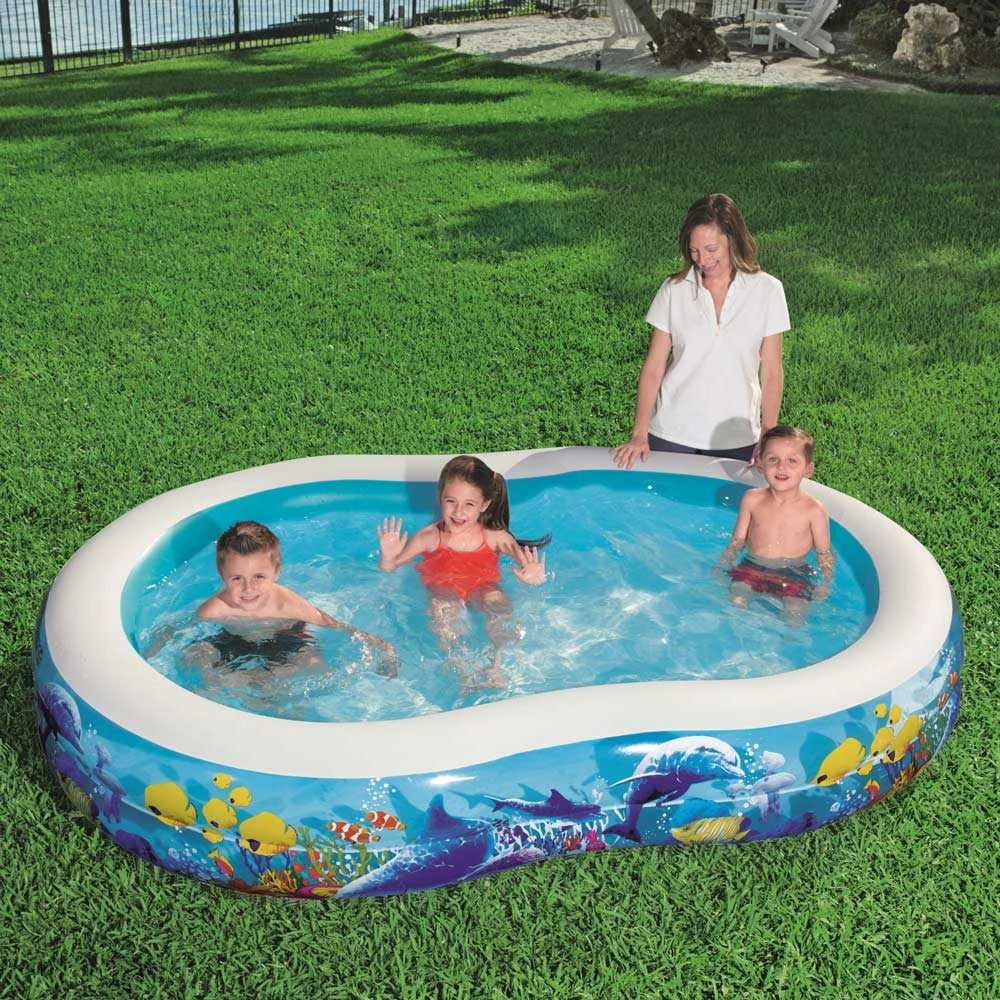 Bestway pripučiamas baseinas Koralinis rifas 262x157x46cm (54118)