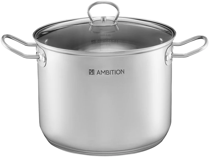 Dajar Puodas su stikliniu dangčiu D22 cm 6.8 l ACERO Ambition 60815
