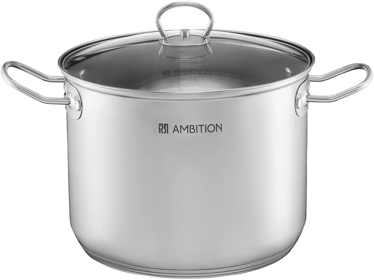 Puodas aukštas su dangteliu Acero 26 cm 11 l AMBITION
