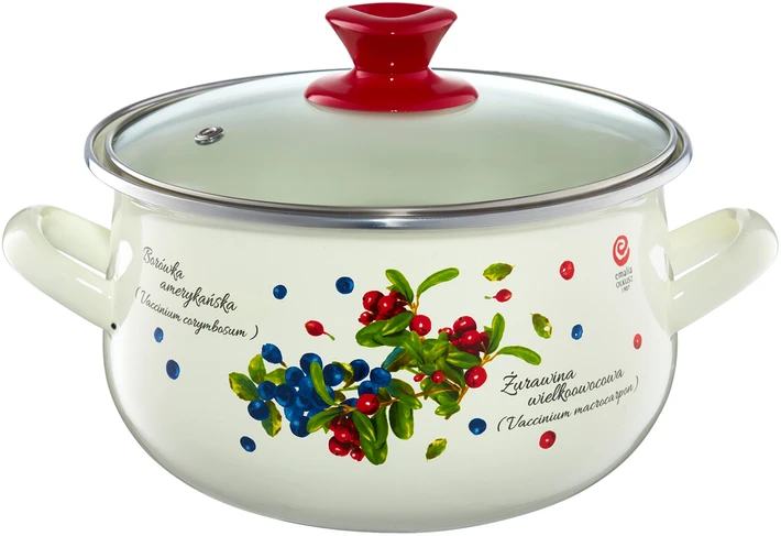 Emaliuotas puodas Blueberry 2,2 l EMALIA OLKUSZ