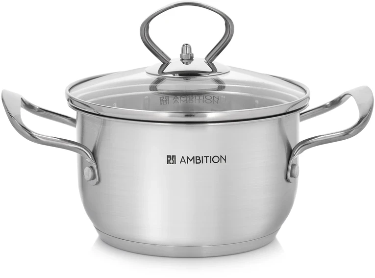 Puodas plieno su dangteliu Petite 14 cm 1,2 l AMBITION