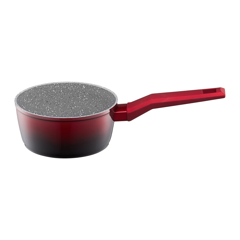Puodas su Qualum Ceramic Stone Edition Ombre Raudona danga 16 cm AMBITION