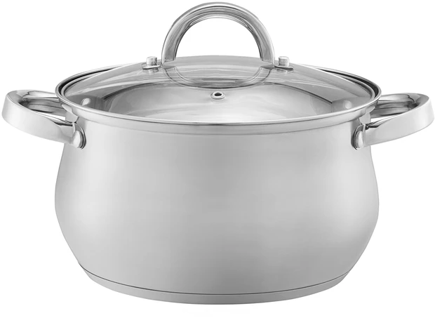 Puodas su stikliniu dangteliu Domingo 16 cm 2,1 l DOMOTTI