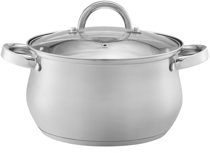 Puodas su stikliniu dangteliu Domingo 18 cm 3 l DOMOTTI